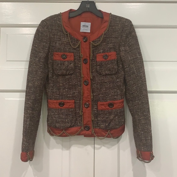 Moschino Jackets & Blazers - Moschino Cheap & Chic Tweed Jacket Size 6